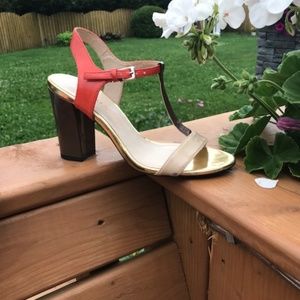 (2* for $30) Franco Sarto Chunky Heel Sandals - Size 6